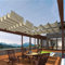 Tenda avvolgibile retrattile per pergola, anti UV, con kit di montaggio, 0,6 x 4 m, colore beige