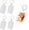 4 Stück Personalisierter Schlüsselanhänger Foto,Schlüsselanhänger Selber Machen für Foto,Beidseitig Foto Anhänger,Kreative Transparent Acryl Blank Fotorahmen Schlüsselanhänger und Taschenanhänger
