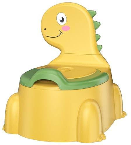 Potty Training Toddler Toilet Seat, Toilet Potties Training for Children Infant Baby Potty Chair with Splash Guard, Lid, Comfortable Backrest Portable Travel Potties for Ages 1-6 Boys and Girls