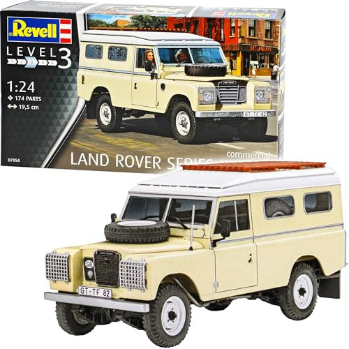 Land R*o*v*e*r Defender Series III 109 Beige 1971-1984 07056 Bausatz Kit 1/24 Revell Modell Auto mit individiuellem Wunschkennzeichen