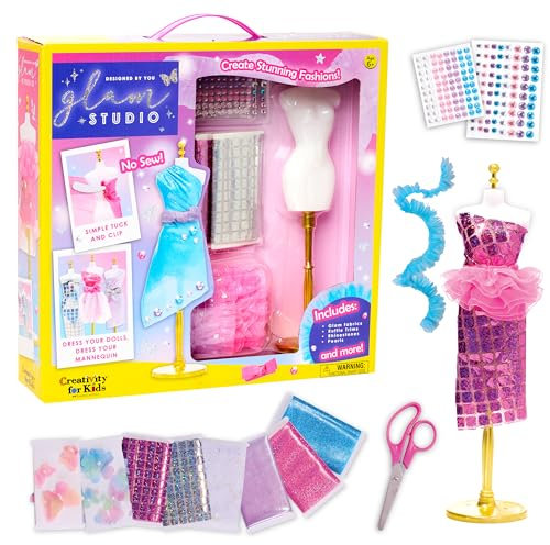 Creativity for Kids Entworfen von You Glam Studio: Modedesigner-Bastelset für Mädchen im Alter von 6–8 Jahren, DIY Kunst und Handwerk für Kinder, Geburtstagsgeschenke für Mädchen, Mädchenspielzeug