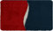 BATEX Gelo Badteppich 70x120 cm rot