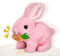 GUBOOM Jouet de Lapin pour Enfants, Poupée de Lapin Interactive, Jouet Interactif Lapin de Paques, Jouet de Lapin électrique, Lapin avec Son, Mouvement et Marche, Cadeau de Pâques (Rose)