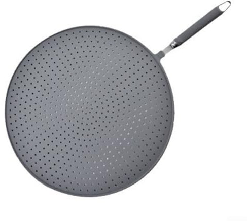 Niceminiwall Splatter Screens Strainer 50.5 * 33 * 5cm Silicone Splatter Screen for Frying Pan, Spit Guard Frying Pan Heat Insulation Cooling Mat,Strainer, Drain Board