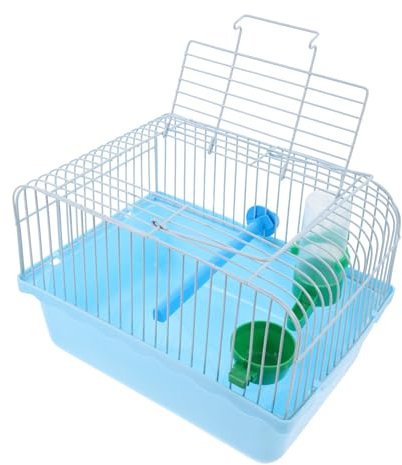 TOYANDONA Kompakter Vogelkäfig Für Kleine Vögel Tragbare Vogeltransportbox Mit Stand Futter Und Wasserspender Für Papageien Und Liebesvögel Aus Langlebigem Und Gefertigt
