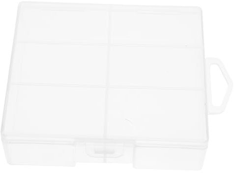 Yardenfun Plastic Battery Storage Case Durable Hard Plastic Organizer Box for Aa Aaa Batteries Portable Battery Holder for Home Travel Versatile Storage for Crafts Small Items