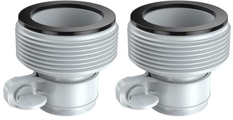 BODYA Poolschlauch-Adapter, Typ B, Schlauch-Umwandlung, Ersatz für Intex-Filterpumpen und Salzwassersystem, 3,2 cm auf 3,8 cm Schwimmbad-Zubehör, 2 Stück