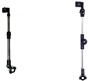 SKISUNO Regenschirmhalterung für Kinderwagen Fahrräder und Rollstühle Verstellbarer Schirmständer mit Einfacher Montage Einsetzbar zum Schutz