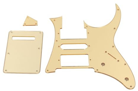 aqxreight E -Gitarren -Pickguard HSH Gold Doppel Spulen Gitarren Kratzplatte für RG250 7 V.
