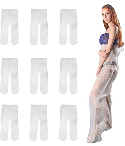 Elitzia Pantalones Desechables de Fisioterapia Sauna Infrarroja No Tejida y Terapia de Presión Spa Pantalones Cortos de Uso 10pcs para Drenaje Linfático Tratamiento de la Celulitis (Blanco) ETSAN1