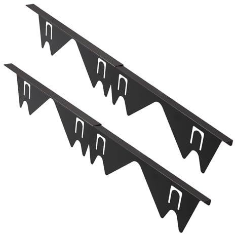 2 Stück Arbeitsplatten Verbindungsschiene,Lückenfüller,Herdspaltabdeckung Spaltabdeckung für Kochfeld Herd Ofen Waschmaschine Lücke,Verstellbare Länge 13.8 Zoll Bis 27.5 Zoll (Schwarz)