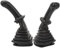 Eujgoov Reemplazo Doosan DH DX150 215 225 300-370-9C Manijas de Joystick, Manija de Excavadora Ergonómica de 3 Botones con 6 Alfileres, Válvulas Operadas