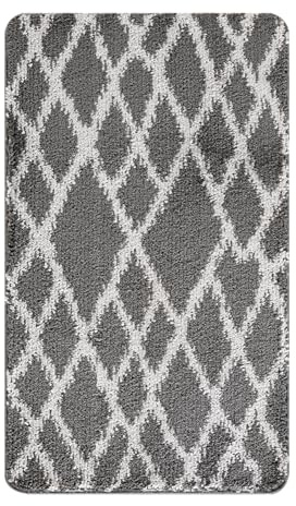 Paradise Door Mat – Soft, Machine Washable Dirt Trapper Rug - Rubber Backed Floor Mat -Heavy Duty Non Slip Doormats, Super Absorbent Front Door Mat, Entrance Rug (Grey, 60x110)