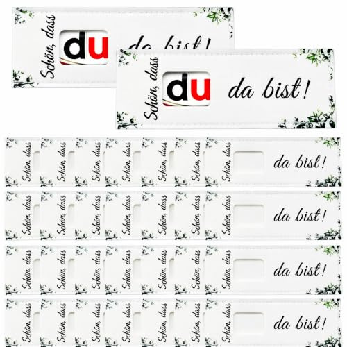 30 Stück Schön das du da bist Schokoriegelhüllen, dekorative schön dass du da bist schokolade Schokolade Verpackung Hülle Filz für Gastgeschenk Taufe and Feierlichkeiten – Felt Chocolate Gift Wrap
