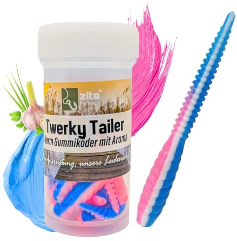 Zite Fishing Twerky Tailer Forellenköder Gummi | 3in1 Gummiköder / | Angelköder Forelle | Made in Germany | Phthalatfrei | Forellenangeln Köder&Spoons Alternative, Forelle