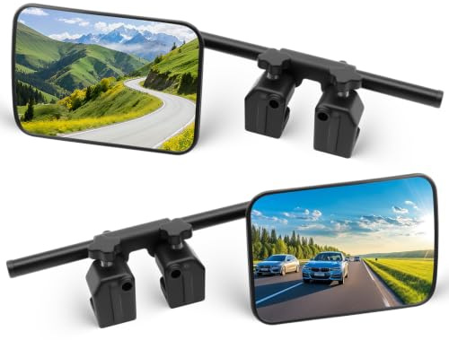 SYNJAUPO Espejos Retrovisores Caravana 2 Piezas Ajustables en 360º