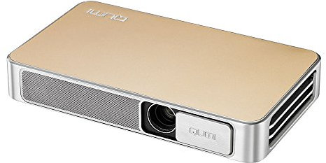 Vivitek Q3 PLUS-GD Qumi Q3 PLUS 500 Lumen HD 720p LED Ultra-Compact Portable Pocket DLP Projector with Android Operating System (Gold)
