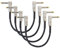 keepdrum GC028 Patchkabel 60cm Winkelstecker 6,3mm Klinke 4 STÜCK