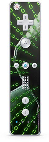Skins4u Aufkleber Design Schutzfolie Vinyl Skin kompatibel mit Nintendo Wii Remote Controller Hacker