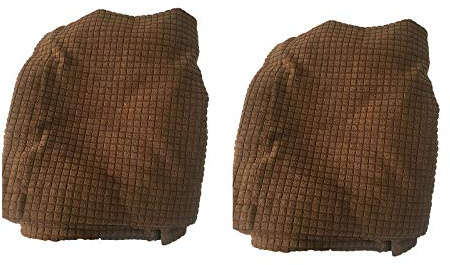 Pack of 2, Stretch Spandex Waterproof Armrest Cover Anti-slip Sofa Couch Handrail gloves Slipcover Stretchy Armrest Cover Armchairs Sofa Arm Covers Furniture Arm Protector (Light Coffee(a pair))