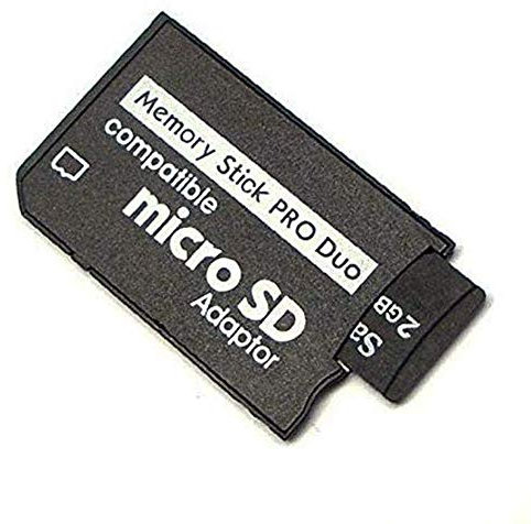 Gamer Gear Micro SD SDHC to Pro Duo Memory Stick Adapter card compatible with the Playstation Portable PSP Console & Cyber shot Camera - memory stick pro duo adapter