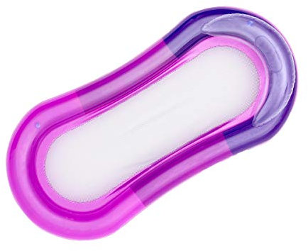 Bestway Wasserhängematte mit 2 Luftkammern, Luftmatratze Kopfstütze und Netzboden, max. 90 kg (Pink)