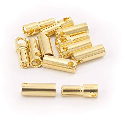 OliRC 6 paare 5.5 mm Vergoldete Männliche und Weibliche Kugel Banane Stecker Verbinder für DIY RC Batterie ESC Motor (C116-6)