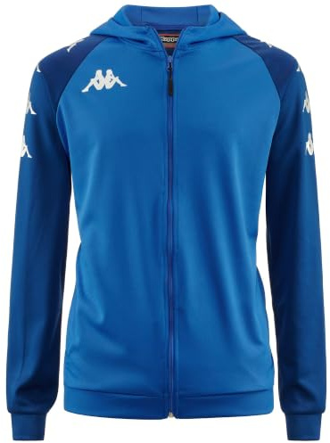 Kappa - Felpa con Zip, Uomo, Poliestere, Calcio, Modello: KAPPA4SOCCER TORTONA