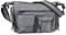 irisaa Umhängetasche Damen, Canvas Multifunkionale Schultertasche, Casual Handtasche mit vielen fächern für Schule Shopping Arbeit, Unisex, Damen Tasche:Grau