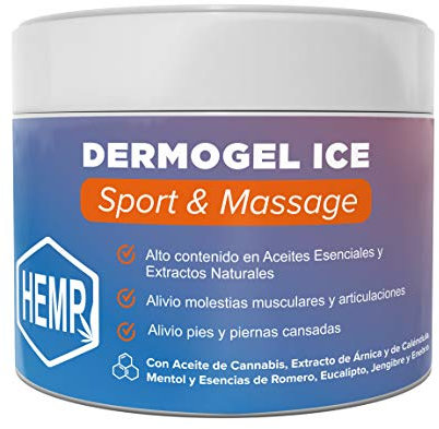 QKnatur - Crema Cannabis 500ml - Alivio Activo Músculos y Articulaciones - Dermogel Con Aceite de Cannabis, Árnica, Caléndula y otros Extractos Naturales - Alivio Pies, Piernas, Rodillas, Espalda