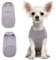 Hjumarayan Hundepullover Kleine Hunde - Hundeshirt Dünn Hunde Pullover Sonnenschutz Tshirt Elastisch Hundepulli Gestreifte Shirt Pullis für Chihuahua Yorkshire Terrier (Grau XS)
