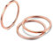 Bestyle Ringe Set 3 Pcs Rosegold Fingerring Damen Daumenring Knuckle Stapelbare Knöchelringe Set 1mm Einfache Ringe Edelstahl Schlichte Bandringe Größe 52 Geschenke für Geburtstage Weihnachten
