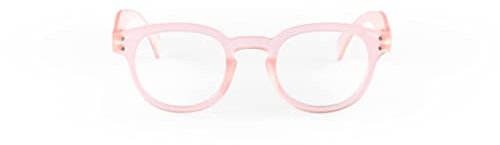 Popme Unisex Rosa Perle Lesebrille mit blauen Gläsern, für Presbiopie, Blaulichtfilter, +3 Dioptrien, Einheitsgröße