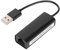 Adaptateur Ethernet USB, Adaptateur Réseau USB vers 10/100 Mbps Adaptateur LAN Filaire RJ45 pour pour Wii pour Wii U pour pour pour MacOS