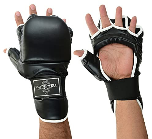 Playwell Elite Range : Kampfsport Kung Fu Cobra Ringen & Sparring Handschuhe - Neu (Groß / XL)