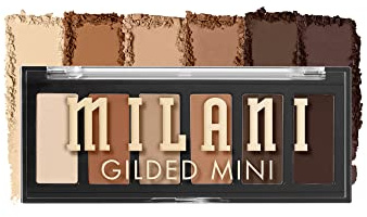 Milani Gilded Mini Eyeshadow Palette with 6 Matte & Shimmer Hues - Whiskey Business