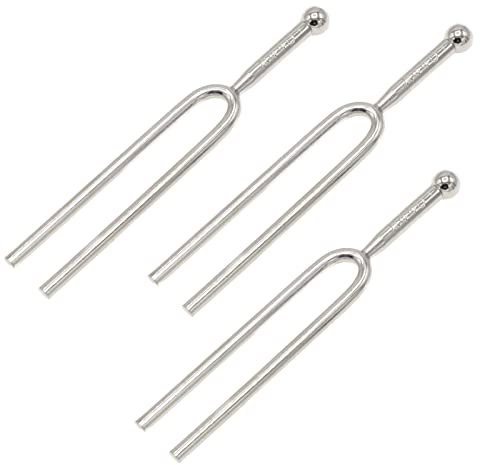 Cheerock 440 Hz Stimmgabel, Standardton A Stimmgabel Set, 3 Stück Stimmgabel Stimmgerät für Gitarre Violine Tuning Ton, Musik Tuning Zubehör