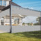 FoundGo 250x350cm Transparente Pavillonplane mit Ösen [0.45mm 450g/㎡] Wasserdicht Winddicht Outdoor Plane für Draussen Garage Terrasse Garten (Höhe x Breite)