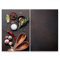 SMTDeco Herdabdeckplatte Ceranfeld Abdeckplatte Herdabdeckung Herdplatten Abdeckungen Induktionskochfeld 2 x 35x52 cm Zweiteilig Gewürze Grau