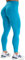 JOYSPELS Gym Sport Leggings Damen Scrunch Butt, High Waist Blickdicht Sporthose Lang Yogahose Po Push Up Seamless Shape Tights IndiaBlau S