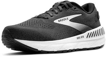 BROOKS Damen Ariel GTS 24 Sneaker, Ebenholz/Schwarz/Weiß, 38.5 EU