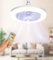 Alljia Ceiling Fan with Lights and Remote, 2 in 1 Quiet Fans with Light, 3 Color E27 Lamp Dimmable, 1/2/4H Timing, 3 Speeds Fan Light for Living Room, Bedroom, Kitchen and Kids Room