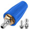 Ugello Turbo per Idropulitrice, 4000PSI Max. 4.0GPM Idropulitrice a Sgancio Rapido Adattatore Rotante per Ugello Turbo con Connettori Rapidi da 0,64cm 0,95cm per Auto ed Esterni(Blu)