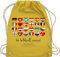 Turnbeutel Rucksack - WM Taschen - Deutschland EM 2024 Länder Herzen - Im Fußball vereint | - Unisize - Gelb - fussball fanartikel 24 europameisterschaft fu ball europa eu zur fanartikel+em+2024