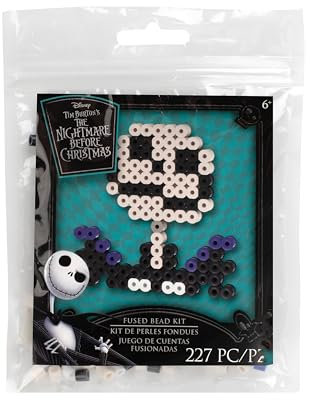 Perler Disney Tim Burton's The Nightmare Before Christmas Jack Skellington Fused Bead Activity Kit, Sizes Vary, Multicolor 227 Pieces