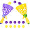 Jesitai Pop and Catch Ball Game with 10 Balls and 2 Catch Launcher Baskets - Outdoor Indoor Game Activities, Basket Stuffers Gifts Beach Sport Summer Beach Toys for Kids Ages 3 4 5 6 7 8 10 12+