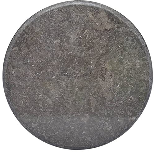 qohoio Tischplatte Schreibtischplatte Table Top Gartentischplatte Tischplatte Schwarz Ø60x2,5 cm Marmor
