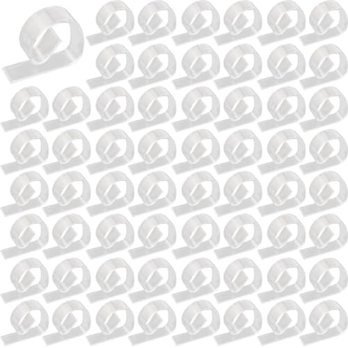 ROYHOO 72PCS Transparent Clear Tablecloth Clips, Plastic Table Cloth Clips，Windproof Table Cover Holder Clamps，Table Cloth Holder for Christmas Home Wedding Party Indoor Outdoor Camping Picnic (72)