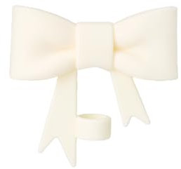 10mm Bow Shape Straw Topper for Stanley Cup (Cream White)