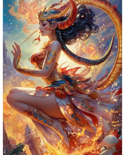 TWYYDP 520 Teile Puzzle für Erwachsene und Kinder ab 14 Jahren,Sexy Skorpion-Mann-Monster Puzzle,Holzpuzzles für Spiele für Senioren